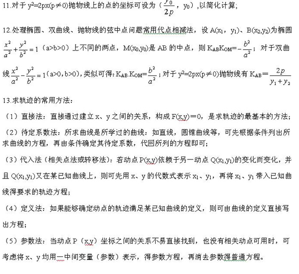 2022年河南成考高起点《数学(文)》复习:圆锥曲线(图2) 2022年河南成考高起点《数学(文)》复习:圆锥曲线(图2)