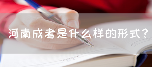 河南成考是什么样的形式？(图1)